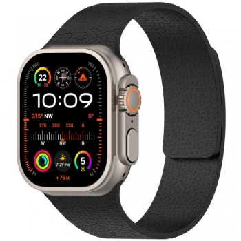 Силіконовий ремінець Magic для Apple Watch 38/40/41 мм чорний зручний