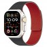 Силіконовий ремінець Magic для Apple Watch 38/40/41 мм чорний-червоний