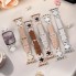 Ремешок для Apple Watch Leaf Clover 38/40/41 мм белый с декором, женский
