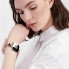 Ремешок для часов Leaf Clover для Apple Watch 42/44/45/49 мм серебристо-черный, декор