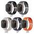 Ремешок силиконовый Ribbed для Apple Watch 42/44/45/49 мм черный, спортивный