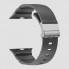 Ремешок силиконовый Ribbed для Apple Watch 42/44/45/49 мм серый, спортивный дизайн