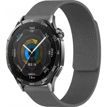 Ремінець для годинника no brand Pebbled Magnetic Strap 20 мм магнітний сірий