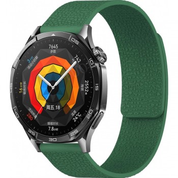 Ремешок no brand Pebbled Magnetic Strap 20 мм зеленый магнитный силикон