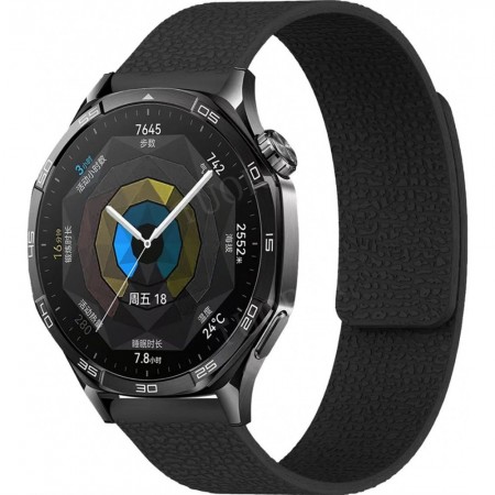 Ремінець для годинника no brand Pebbled Magnetic Strap 22 мм магнітний чорний