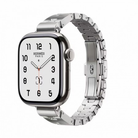 Ремешок металлический H-hermes для Apple Watch 38/40/41 мм серебристый