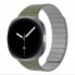 Силіконовий ремінець Magic Silicon для Samsung Galaxy Watch8 Morandi green&Grey м'який двоколірний