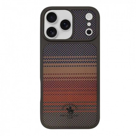 Чехол Polo Kyle Leather Case MagSafe для iPhone 17 Pro Max кожаный оранжевый