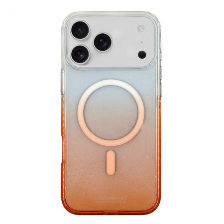 Чохол силіконовий Polo Solara для iPhone 17 Pro з MagSafe градієнт оранжевий