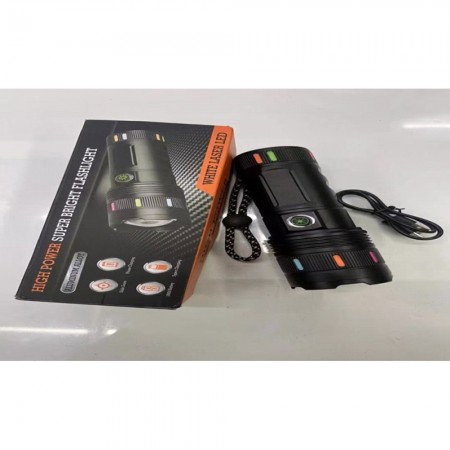 Фонарик no brand High Power LED аккумуляторный USB зарядка алюминиевый корпус