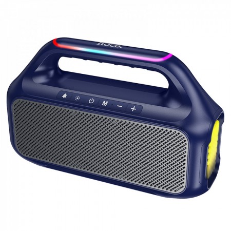 Портативна Bluetooth колонка Hoco HC47 30Вт, підсвітка, синя
