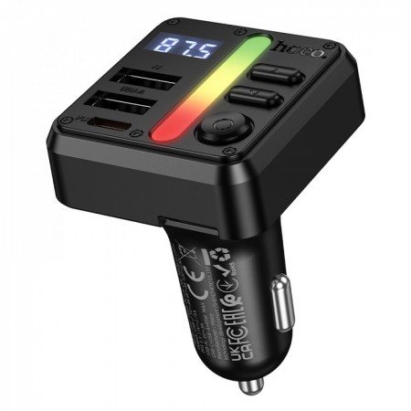 FM-трансмітер Hoco E89 Bluetooth 5.4, PD 30W, 2xUSB, авто зарядка