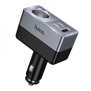 Разветвитель прикуривателя Hoco Z65A 2 USB-C 1 USB-A 60-120Вт