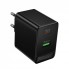 Мережевий зарядний пристрій Borofone BAS17A 65W 1PD 1USB GaN швидка зарядка