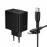 Мережевий зарядний пристрій Borofone BAS17A 65W PD QC3.0 з кабелем Type-C 1м