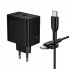 Мережевий зарядний пристрій Borofone BAS16A 45W PD QC3.0 з кабелем Type-C 1м