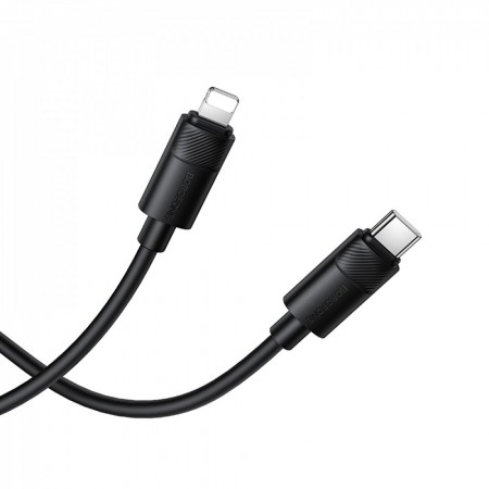 Кабель Borofone BX123 USB-C to Lightning 30W 1м чорний