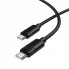 Кабель USB Type-C Borofone BX123 60Вт 1м чорний для зарядки та передачі даних