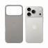 Чехол кожаный no brand для iPhone 17 Pro Max MagSafe светло-серый