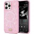 Чехол Bling World Rock Case MagSafe для iPhone 17 Air розовый глиттер защита