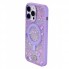 Чехол Bling World Bobi Case MagSafe для iPhone 17, фиолетовый, блестки
