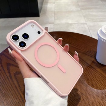 Чохол Smoky Case MagSafe для iPhone 14 Plus/15 Plus рожевий, матовий, силікон