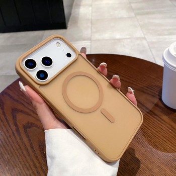 Чохол Smoky Case MagSafe для iPhone 16 кавовий силіконовий матовий