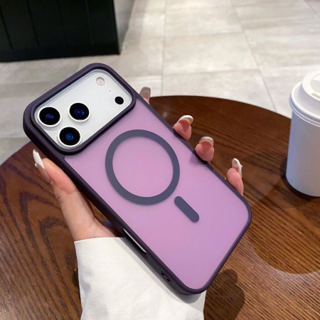 Чехол no brand Smoky Case MagSafe для iPhone 17 Air полупрозрачный сиреневый