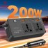 Автомобильный инвертор Earldom ET-LT01 200W 2 розетки 3 USB-порта