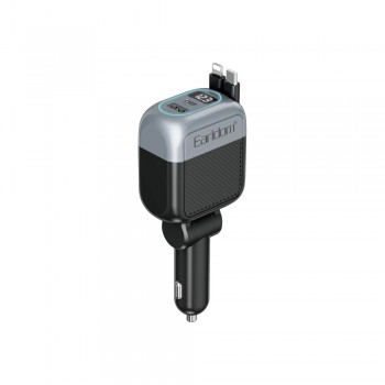 Автомобільний зарядний пристрій Earldom ES-CC56 65W 1USB 1Type-C дисплей