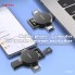 Картридер Earldom ET-CR01 USB Type-C MicroUSB Lightning для SD та microSD