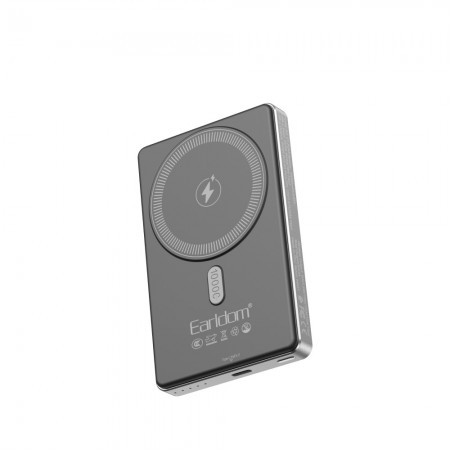 Повербанк Earldom ET-PD49 10000 мАг бездротова зарядка USB Type-C