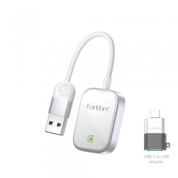 Адаптер CarPlay Earldom ET-CP03 USB с переходником USB-C, поддержка iOS и Android