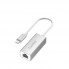 Адаптер USB-C Earldom ET-NW5C для RJ45 Ethernet, алюмінієвий корпус