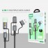 Кабель 6 в 1 Earldom EC-IC03 USB/Type-C/Lightning 60Вт 1.2м з LED-підсвіткою