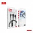 Кабель 3 в 1 Earldom EC-IMC031 USB-Lighting-MicroUSB-Type-C 2.4A 1.2м