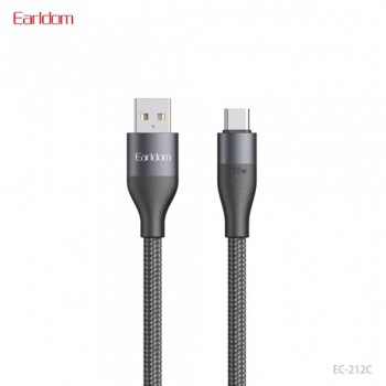 Кабель USB-C Earldom EC-212C 2.4A 1м нейлонова оплетка