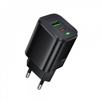 Сетевое зарядное устройство Borofone BAS85A 30W PD QC3.0 два порта USB Type-C