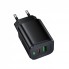 Мережевий зарядний пристрій Borofone BAS85A 30W PD QC3.0 два порти USB Type-C