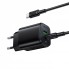 Мережевий зарядний пристрій Borofone BAS83A 20W PD QC3.0 з кабелем Type-C 1м чорний