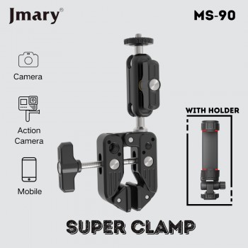 Кріплення-краб Jmary MS-90 для камери, смартфона, екшн-камери, з тримачем