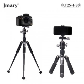 Штатив Jmary KT25-H30 52см універсальний для камери та смартфона, алюмінієвий