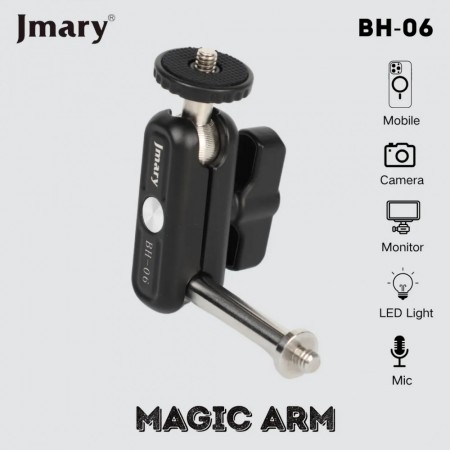 Шарнирное крепление Jmary BH-06 универсальное 360°, для камеры, телефона, микрофона