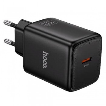 Мережевий зарядний пристрій Hoco N83 40W PD USB-C чорний