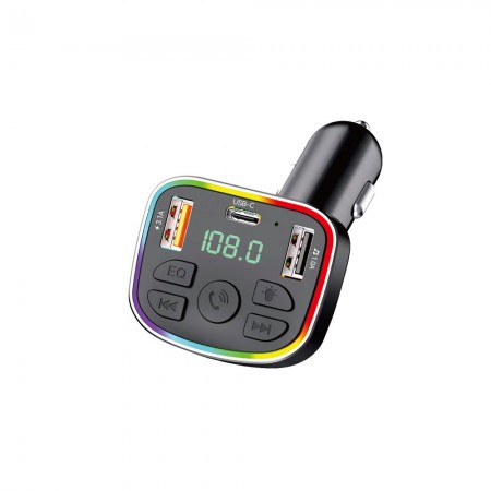 FM модулятор Earldom ET-M117 з MP3, зарядкою 3.0A, 2 USB, 1 Type-C