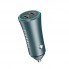 Автомобильное зарядное устройство Earldom ES-CC51 60W 2xUSB-C быстрое зарядка