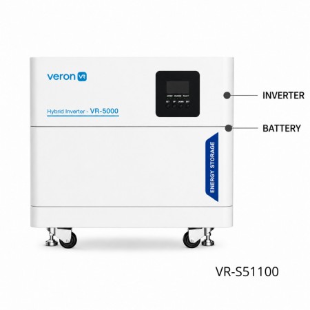 Акумулятор Veron VR-S51100 LiFePO4 51,2В 100Аг з BMS для систем зберігання