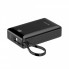 Повербанк Rixus RXPB02B 20000 мАг 22.5W з кабелем USB-C та дисплеєм