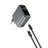 Мережевий зарядний пристрій WiWU CHG200 140W GaN 3xPD QC3.0 з кабелем Type-C