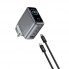 Мережевий зарядний пристрій WiWU CHG200 140W GaN 3xPD QC3.0 з кабелем Type-C